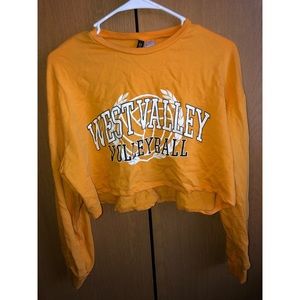 West valley volleyball cropped sweatshirt